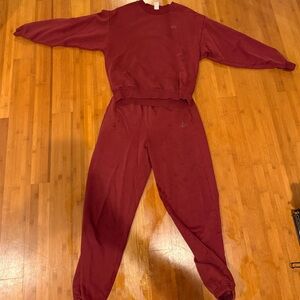 ALO Yoga Maroon Lounge Set